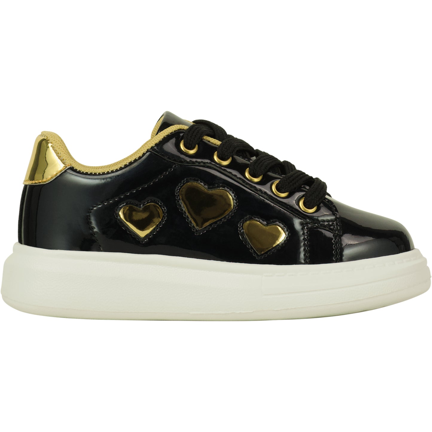 Girls Black Queeny Trainers