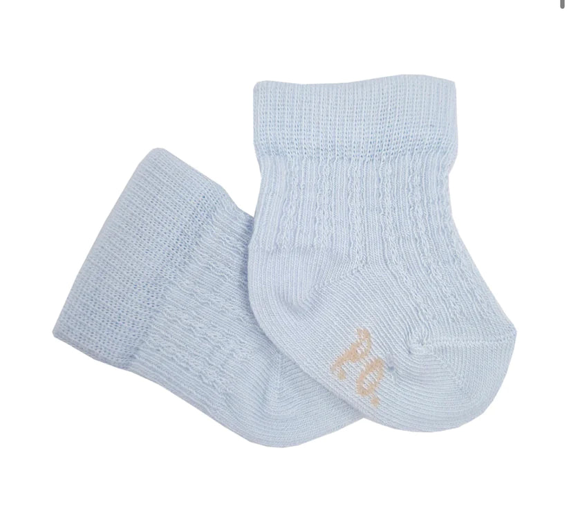 Pretty Originals Boys Pale Blue Ankle Socks