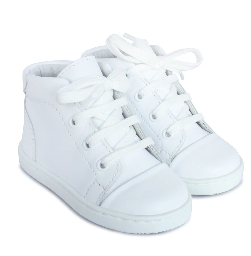 Borboleta DANILO White Leather Lace Boot