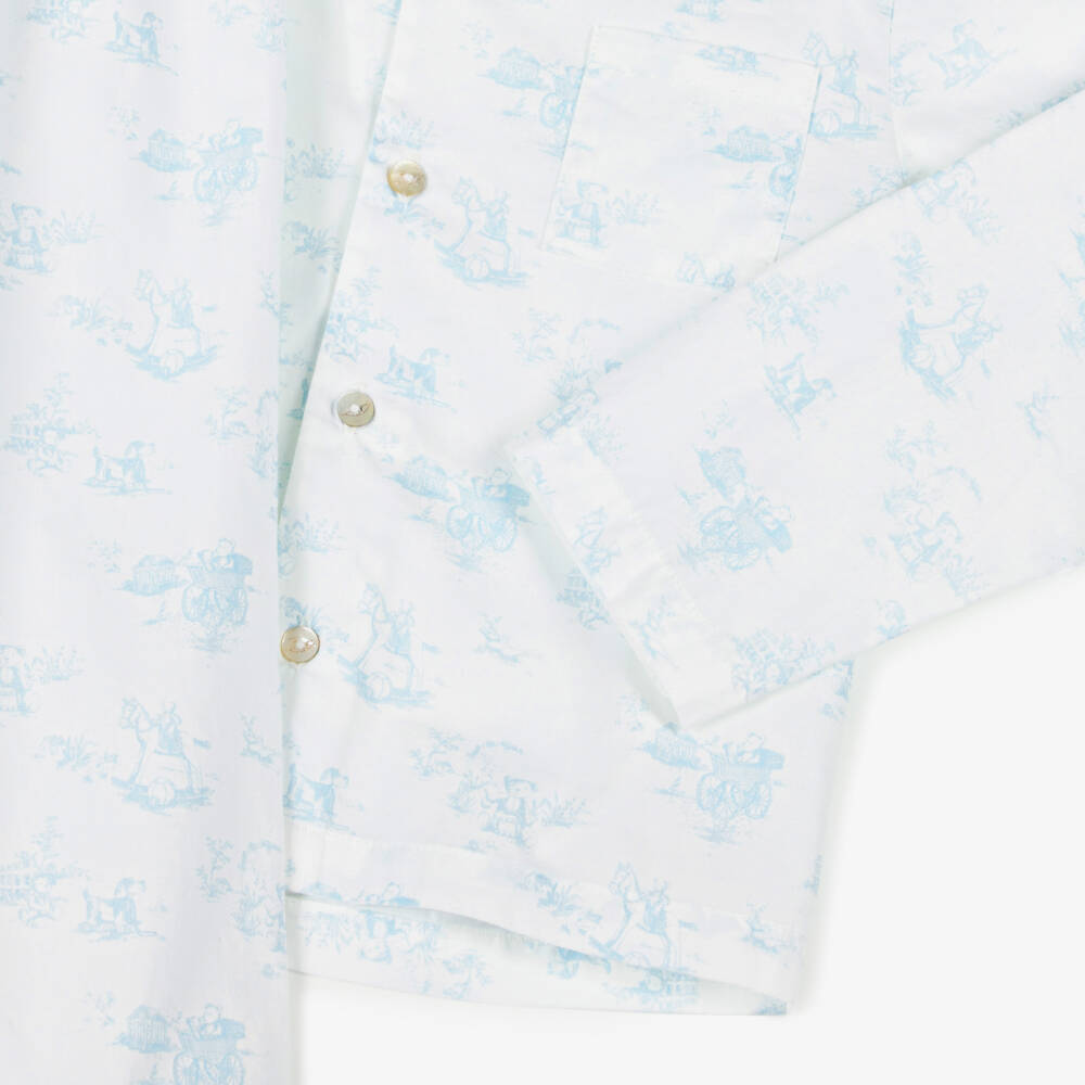 SS25 Pureté du Bébé Toile Du Jouy Cotton Shortie Pyjamas