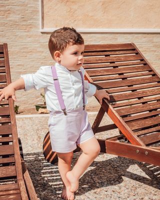 Babine 'Candy Floss' Lilac Two Piece Shorts Set