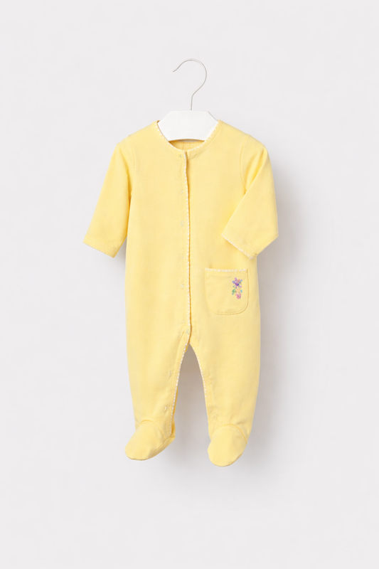 Mayoral Baby Girl Sunny Balloon Babygrow | Lemon Hot Air Balloon Babygrow (0M–12M)
