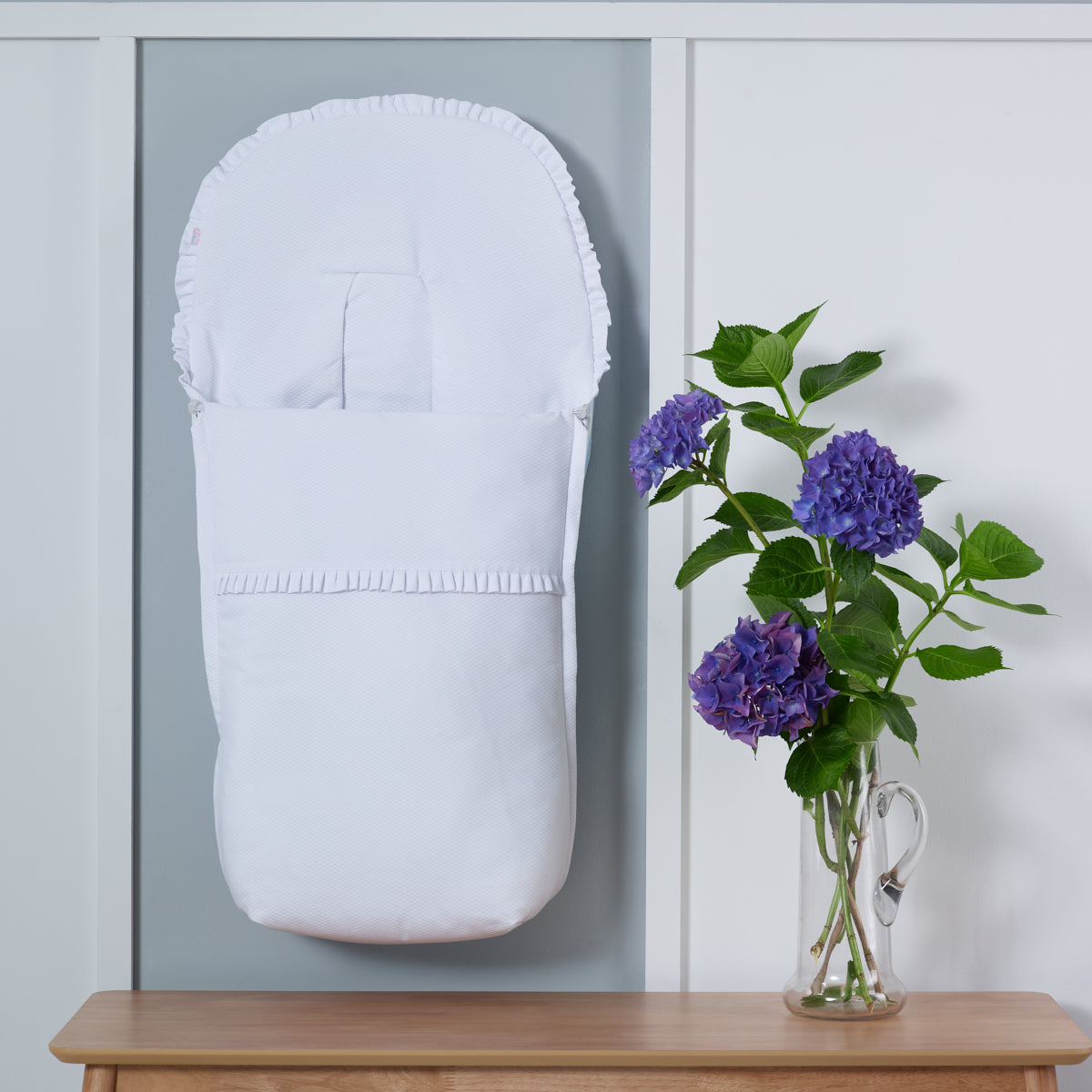 Pique Pram Liner & Footmuff - littlestarschildrenswear
