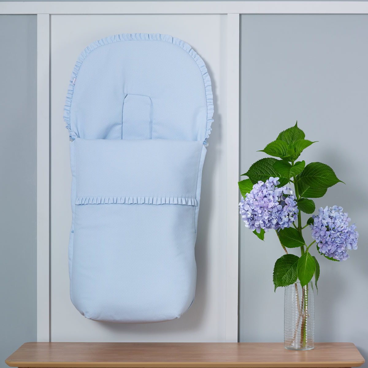 Pique Pram Liner & Footmuff - littlestarschildrenswear