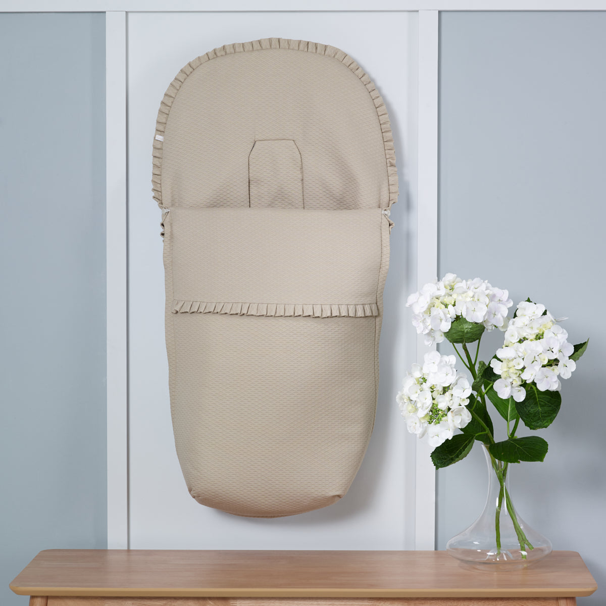 Pique Pram Liner & Footmuff - littlestarschildrenswear