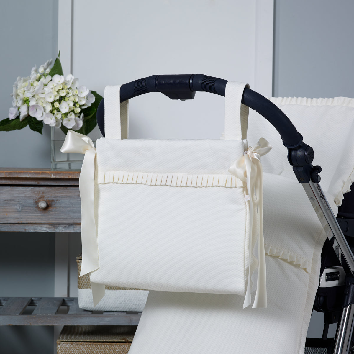 Pique Fabric Pram Bag - littlestarschildrenswear