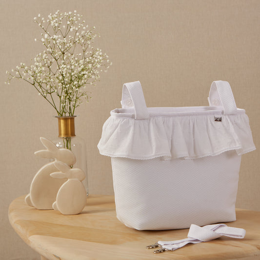 *MADE TO ORDER* Plumeti Tote Bag with Frill