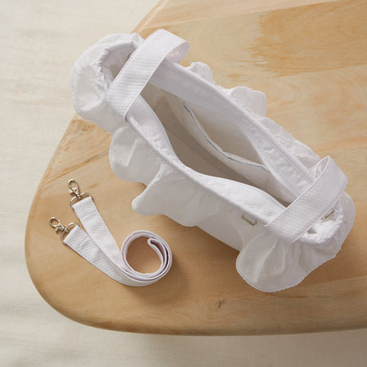 *MADE TO ORDER* Plumeti Tote Bag with Frill