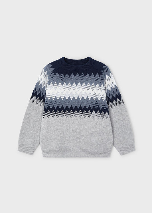 AW24 Mayoral Boys Knit Jumper and Navy Chino Outfit