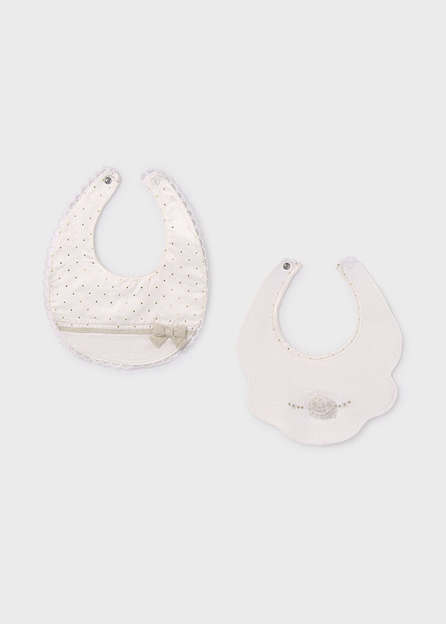 Mayoral Baby Girls Cream 2 Piece with x1 matching bib