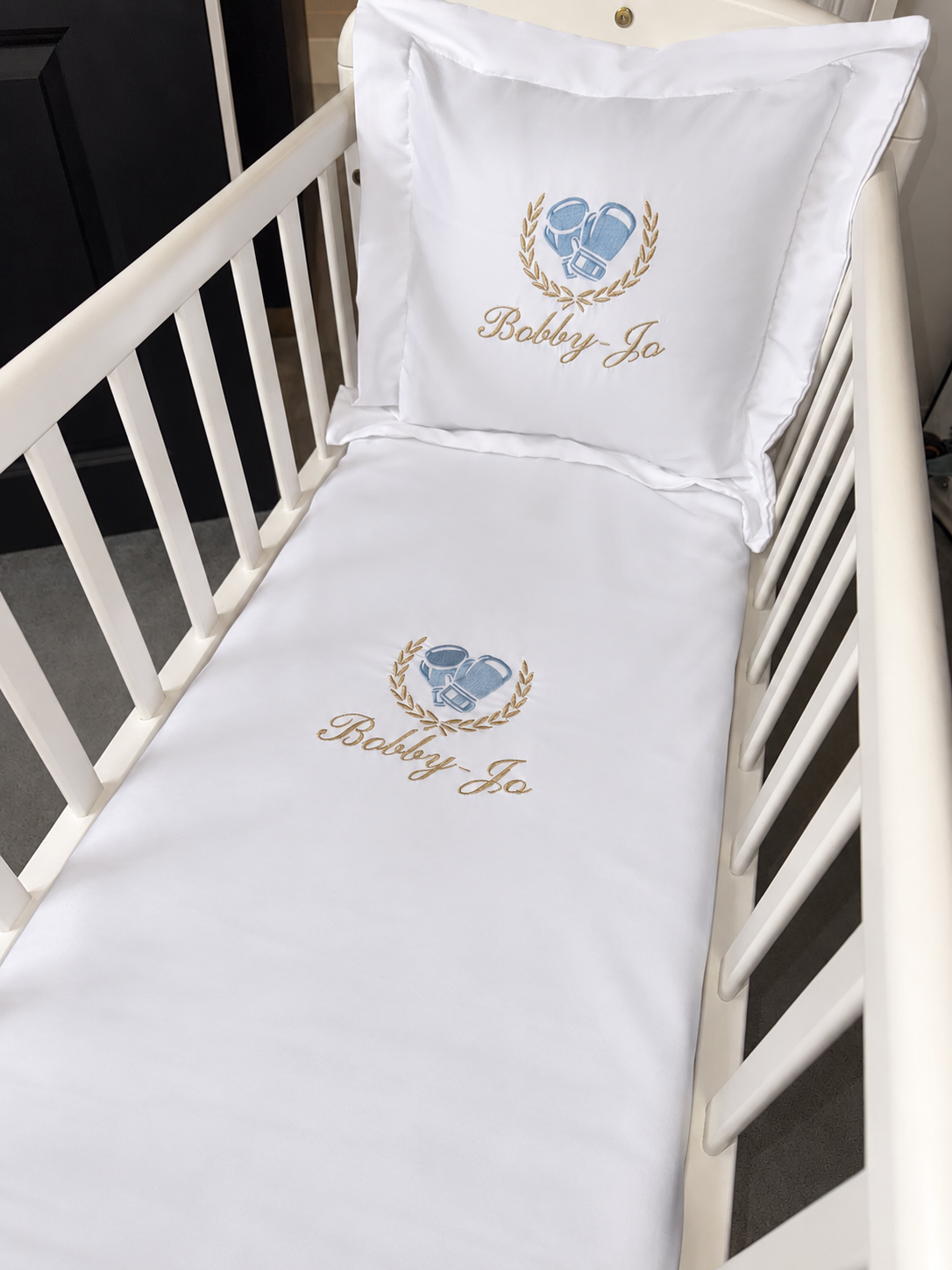 MADE TO ORDER  The Little Champion Luxe Set | Personalised Baby Boy Gift Set