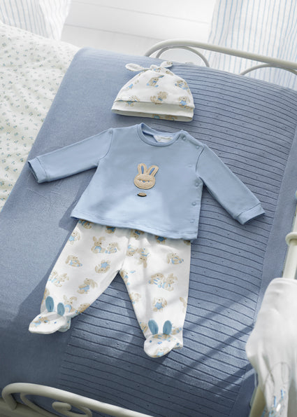Pre-Order - Baby Mayoral Blue Bunny Outfit Set