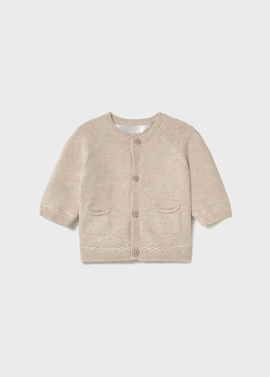 PRE-ORDER SS25 Mayoral Baby Boys Oat Cardigan