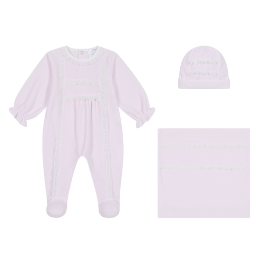 Deolinda 'TAKE ME HOME' Baby Pink 3 Piece Gift Set