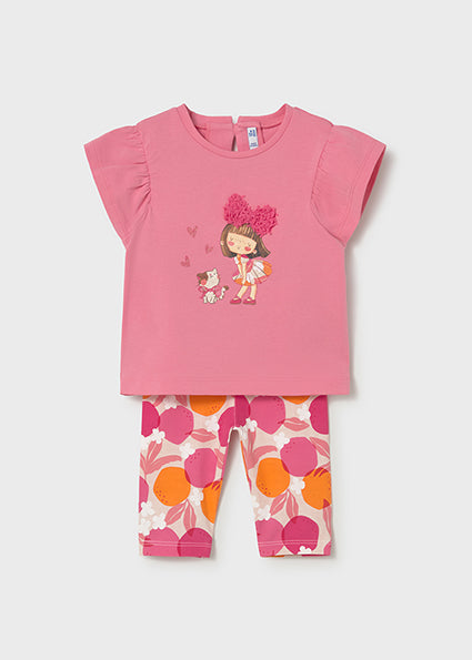 Mayoral Girls Clover Leggings Set | 2-Piece Leggings Set (6 Months–4 Years)