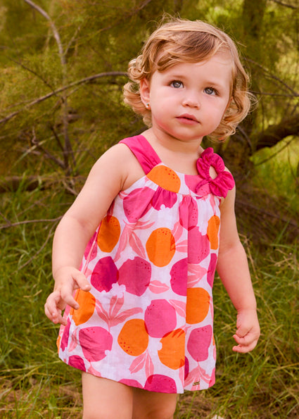 Mayoral Girls Clover Printed Dress | Printed Dress (6 Months–4 Years)