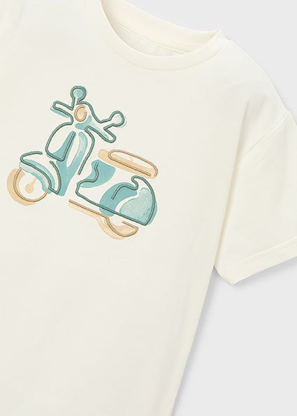 Mayoral Boys Scooter T Shirt & Shorts Set | Scooter Shorts Set 3Y-6Y