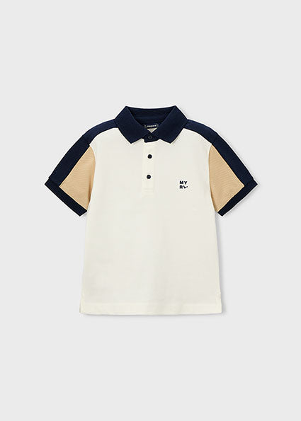 Mayoral Boys Smart Colour Block Polo Shirt & Shorts Set | Smart Shorts Set 3Y-6Y)