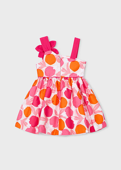 Mayoral Girls Asymmetric Clover Printed Dress | Printed Dress (5–10 Years)