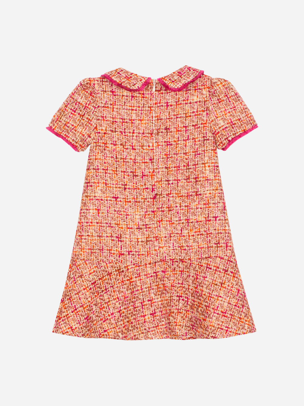 Patachou Girls Fuchsia Tweed Dress | Winter Tweed Dress (6-12 Years)