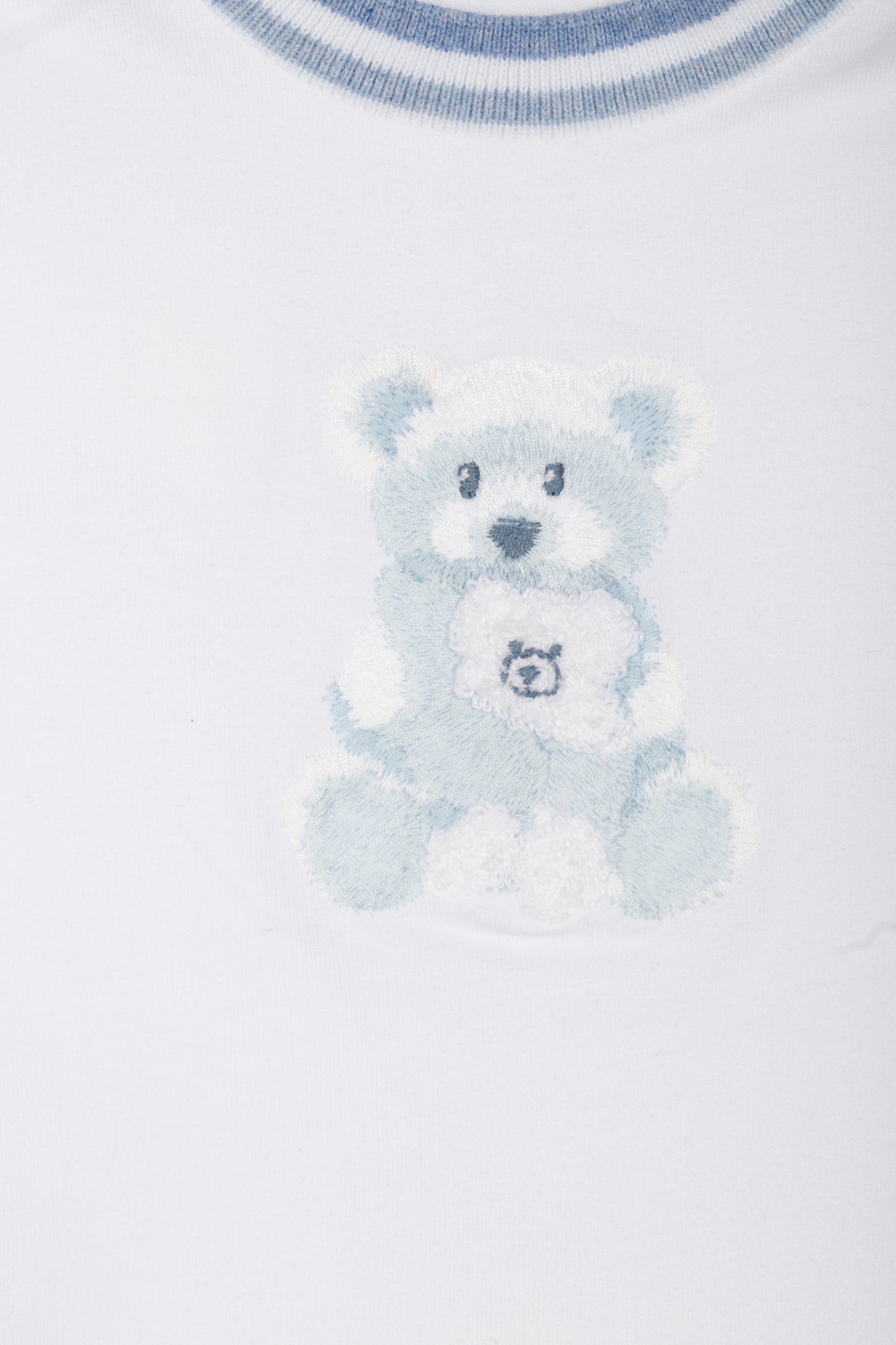 Patachou Baby Blue Teddy Shorts Set  | Blue Teddy Two Piece Set (6-24 Months)