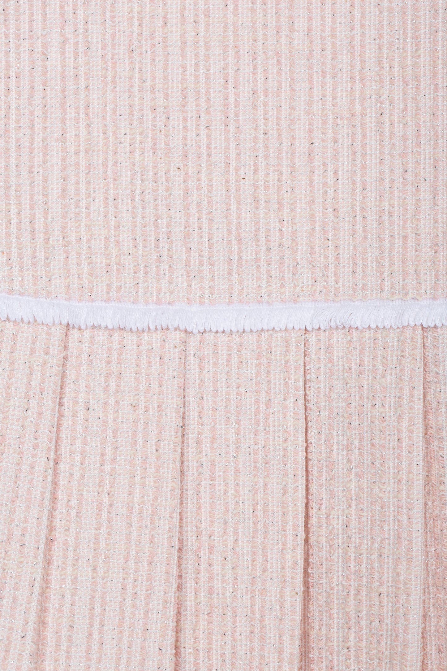 Patachou Girls Blush Pink Tweed Textured Dress  | Blush Pink Inspired Summer Dress (6-10 Years)