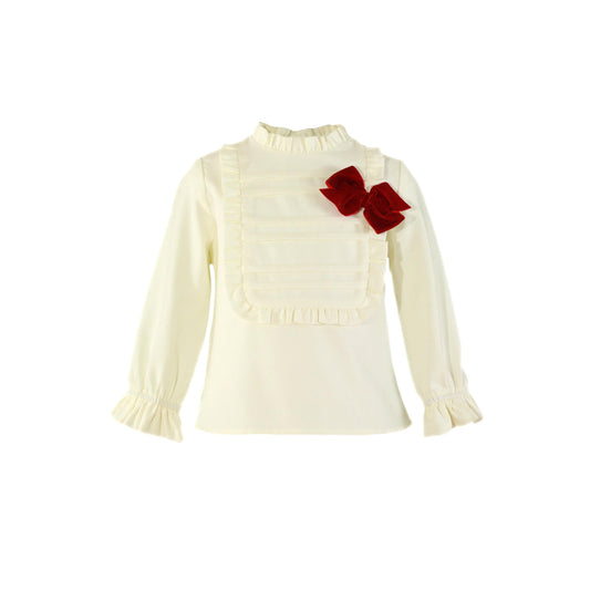 Miranda Red & Cream Tartan Skirt Set