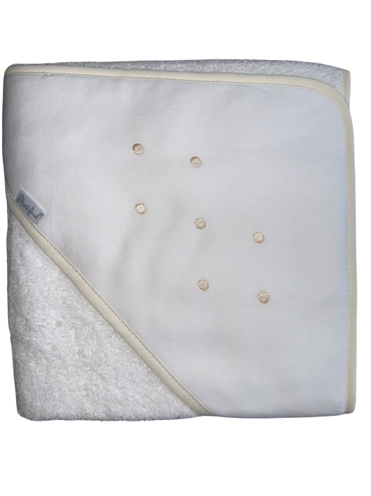 Martifanel Cream Spot Hooded Towel