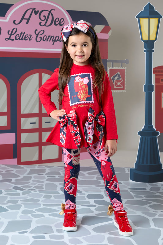 Adee 'REESE' From Adee with Love Stamp Leggings Set