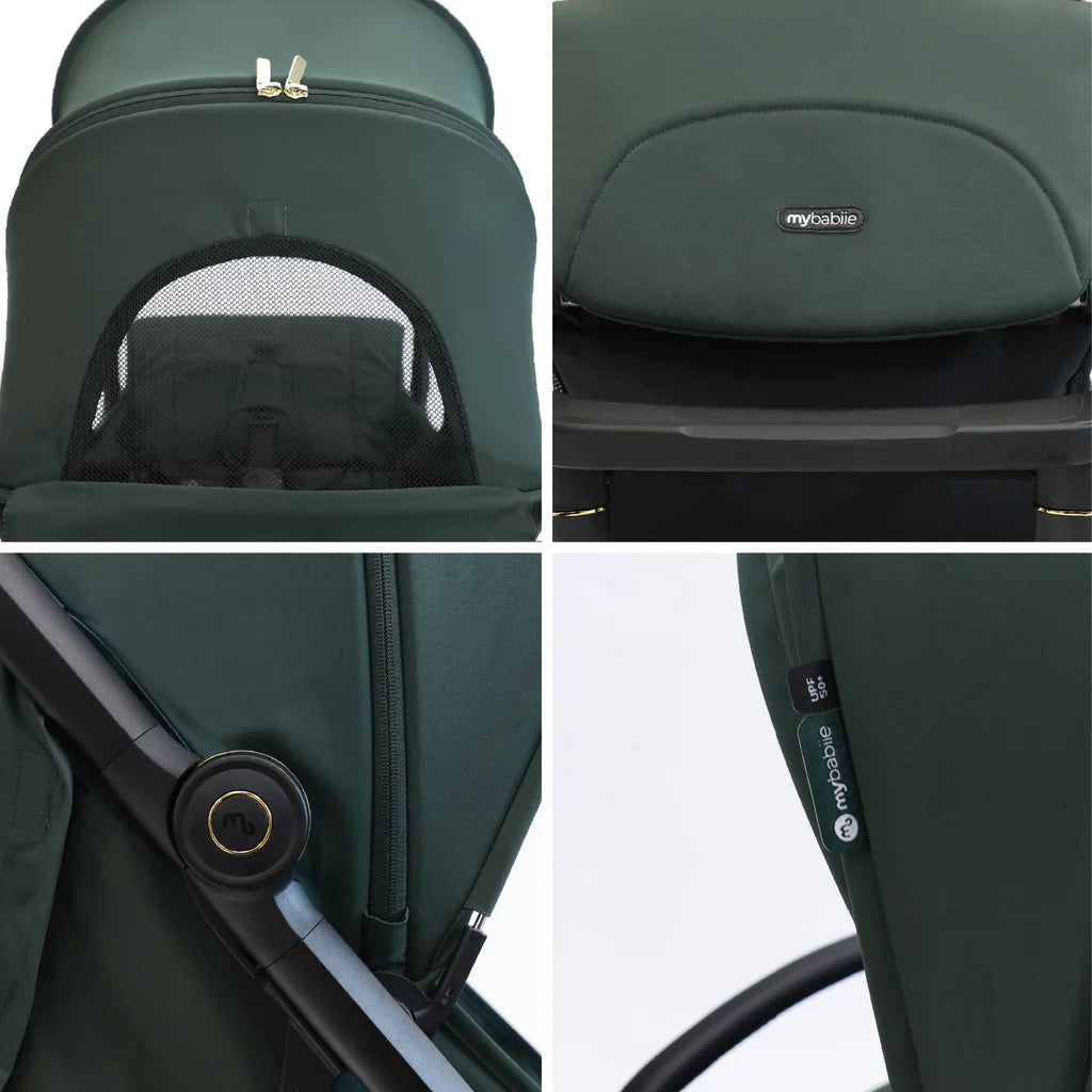 MBX7 PLUS Auto Fold Stroller - Forest Green