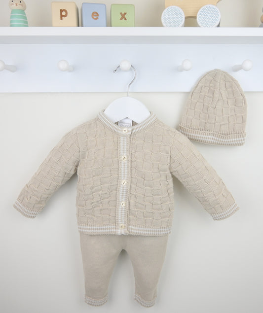 Pex Harry Natural 3 Piece Set Suit | 0-3M to 6-9M