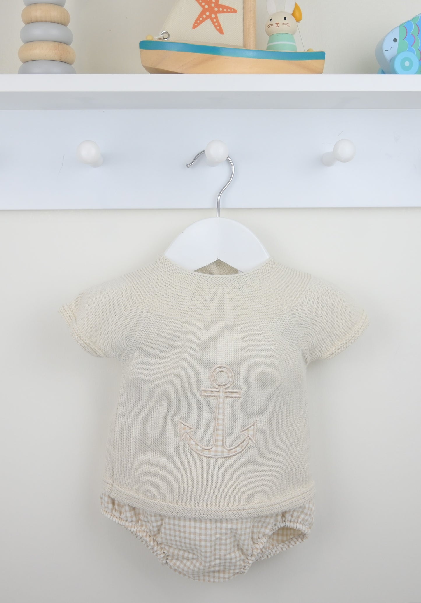 Pex Toby Natural Pants Suit | Newborn-18-24M