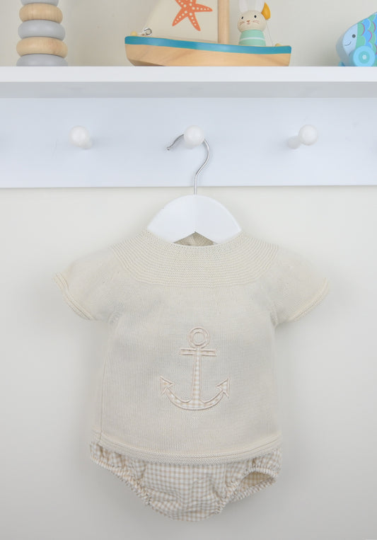 Pex Toby Natural Pants Suit | Newborn-18-24M