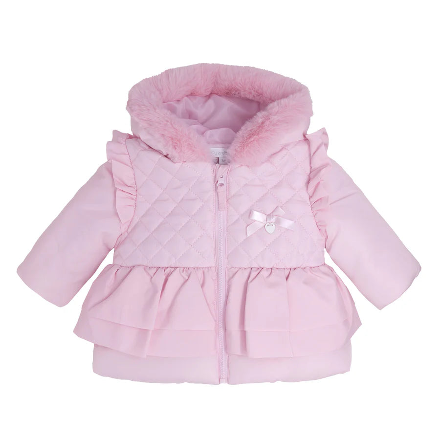 Blues Baby Girls Pink Quilted Jacket