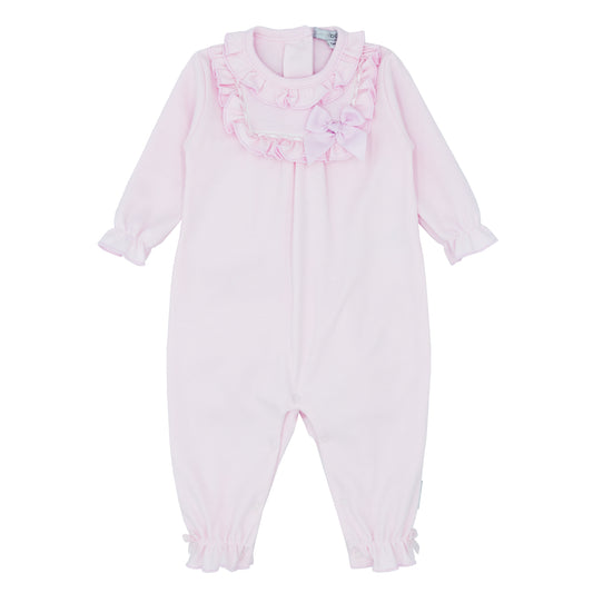 Blues Baby Girls Babygrow with Frill and Bow