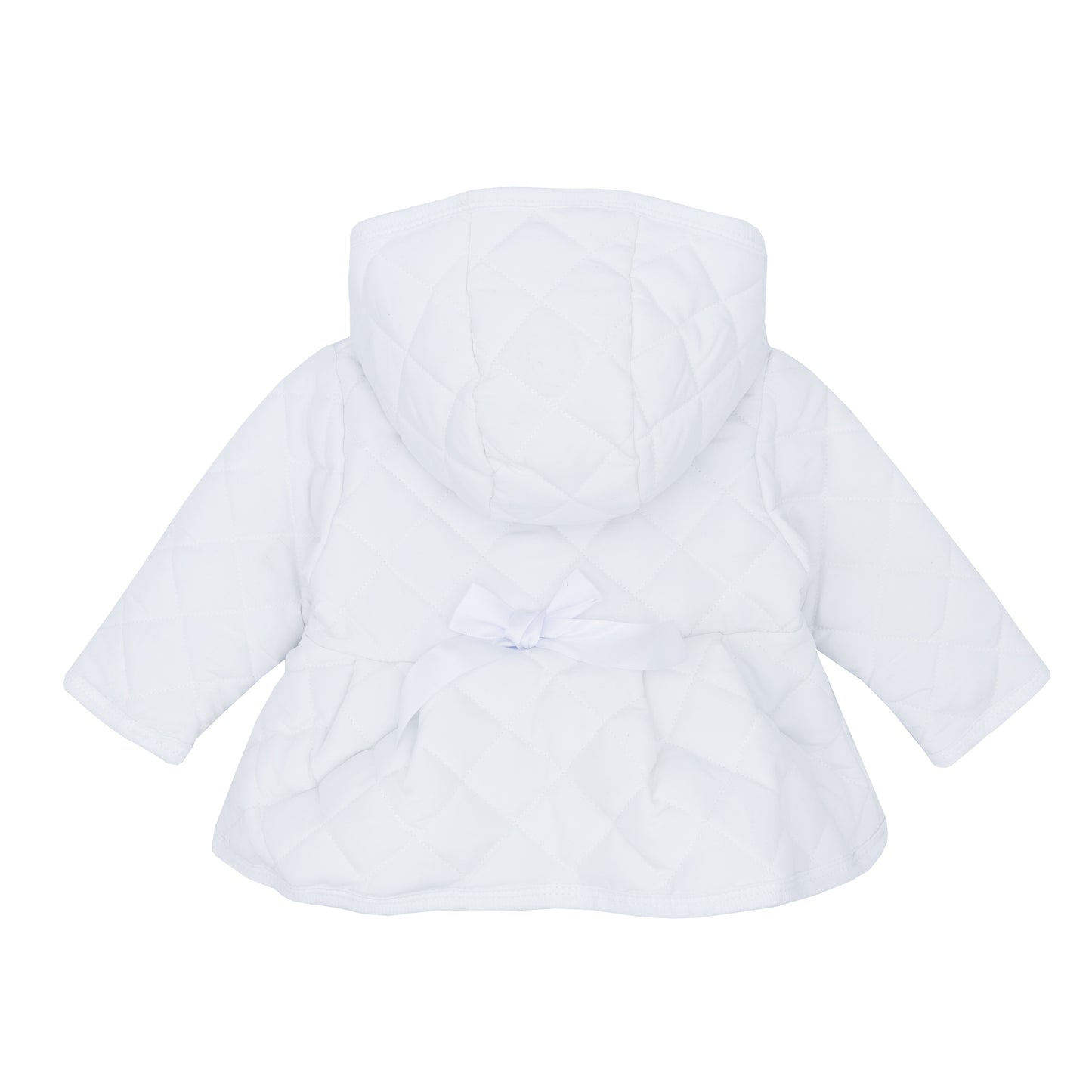 Blues Baby Girls White Quilted Jacket