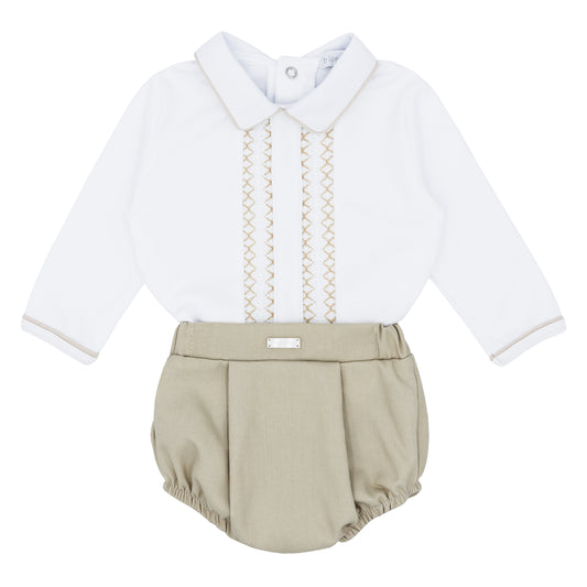 Blues Baby Boys Beige Jam Pant Set