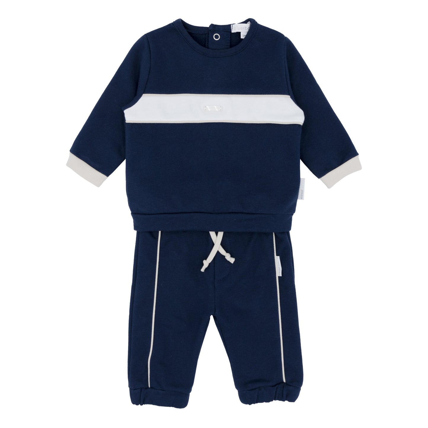 Blues Baby Boys Navy Crew Neck Jog Set