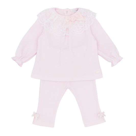 Blues Baby ‘Tivoli’ Girls Pink Top & Legging Set| Soft Pink(12M-4Y)