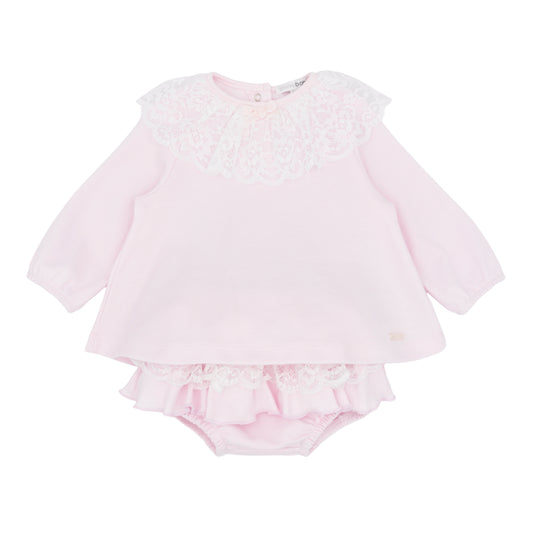 Blues Baby ‘Tivoli’ Girls Pink Jam Pant Set| Soft Pink(1M-24M)