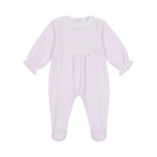 Deolinda 'TAKE ME HOME' Baby Pink Babygrow