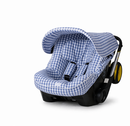 *MADE TO ORDER* Gingham Fabric Doona Liner & Hood