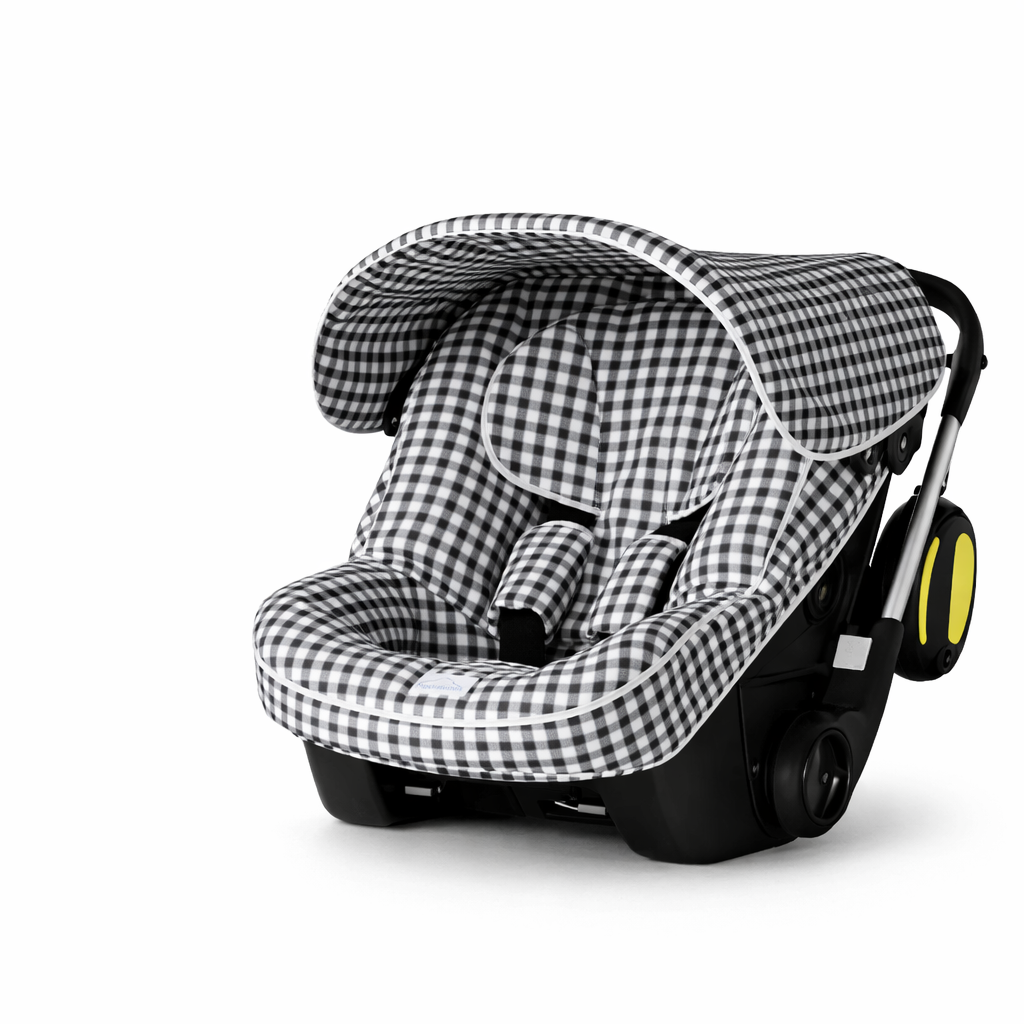 *MADE TO ORDER* Gingham Fabric Doona Liner & Hood