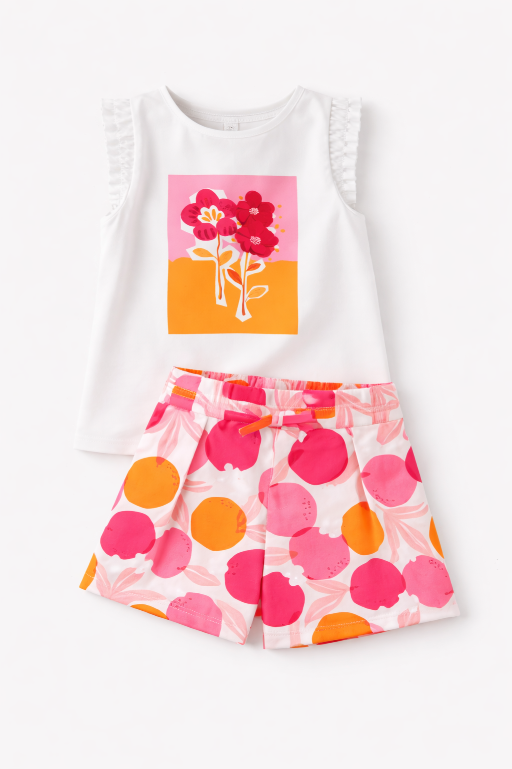 Mayoral Girls Clover Floral Shorts Set | 2-Piece Shorts Set (5–10 Years)