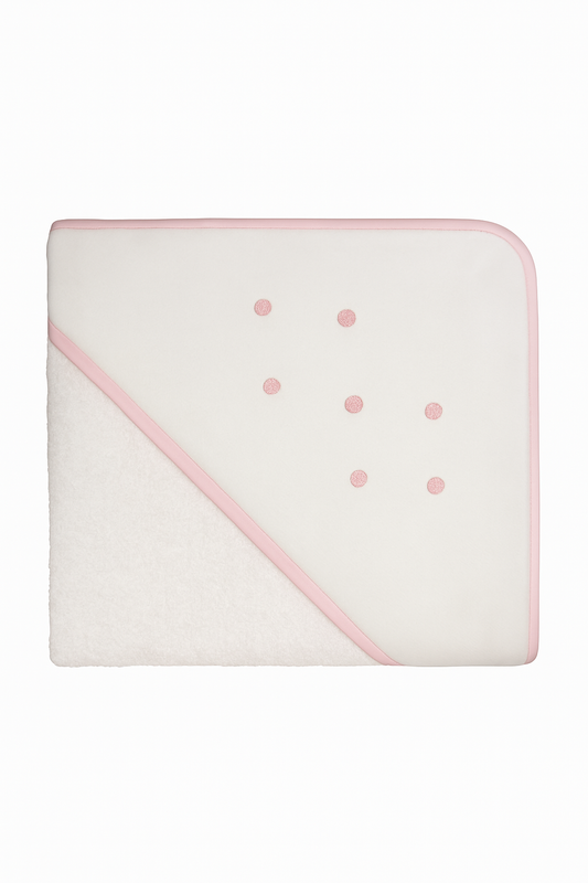 Martifanel Pink Spot Hooded Towel