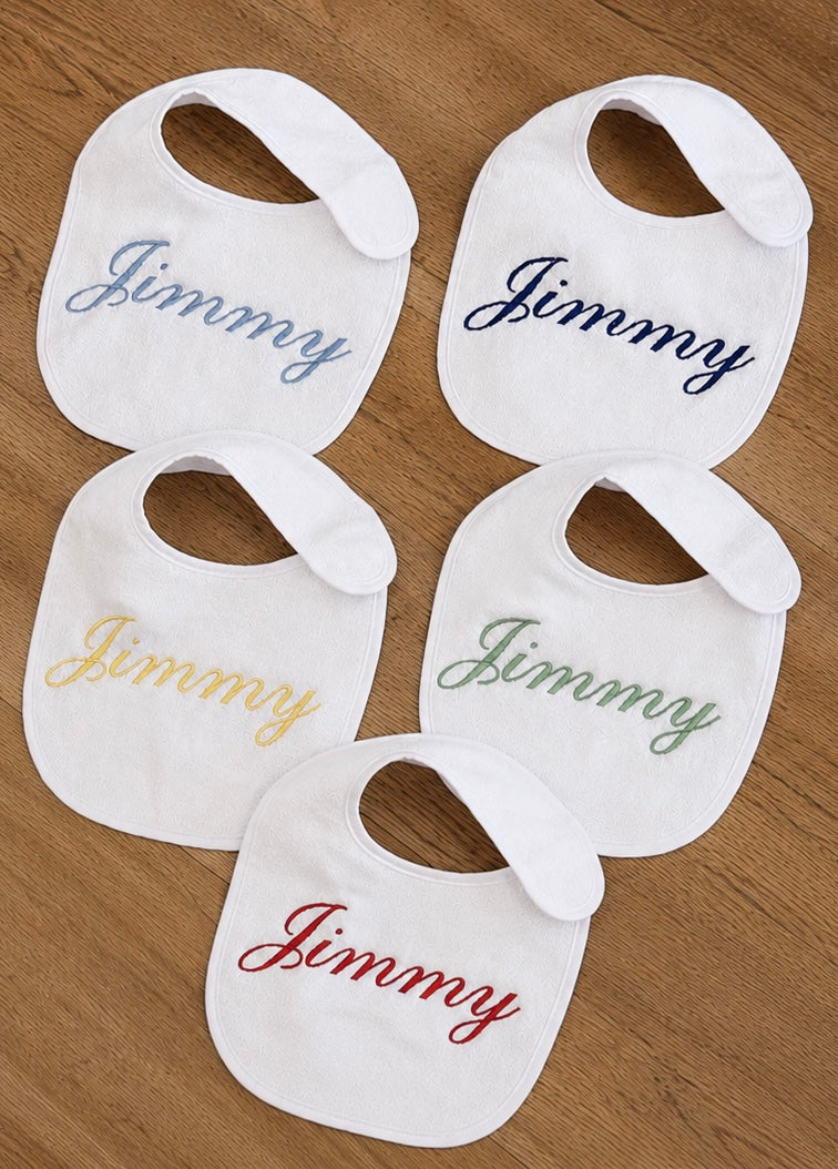 Personalised Bib | Embroidered Name or Initials