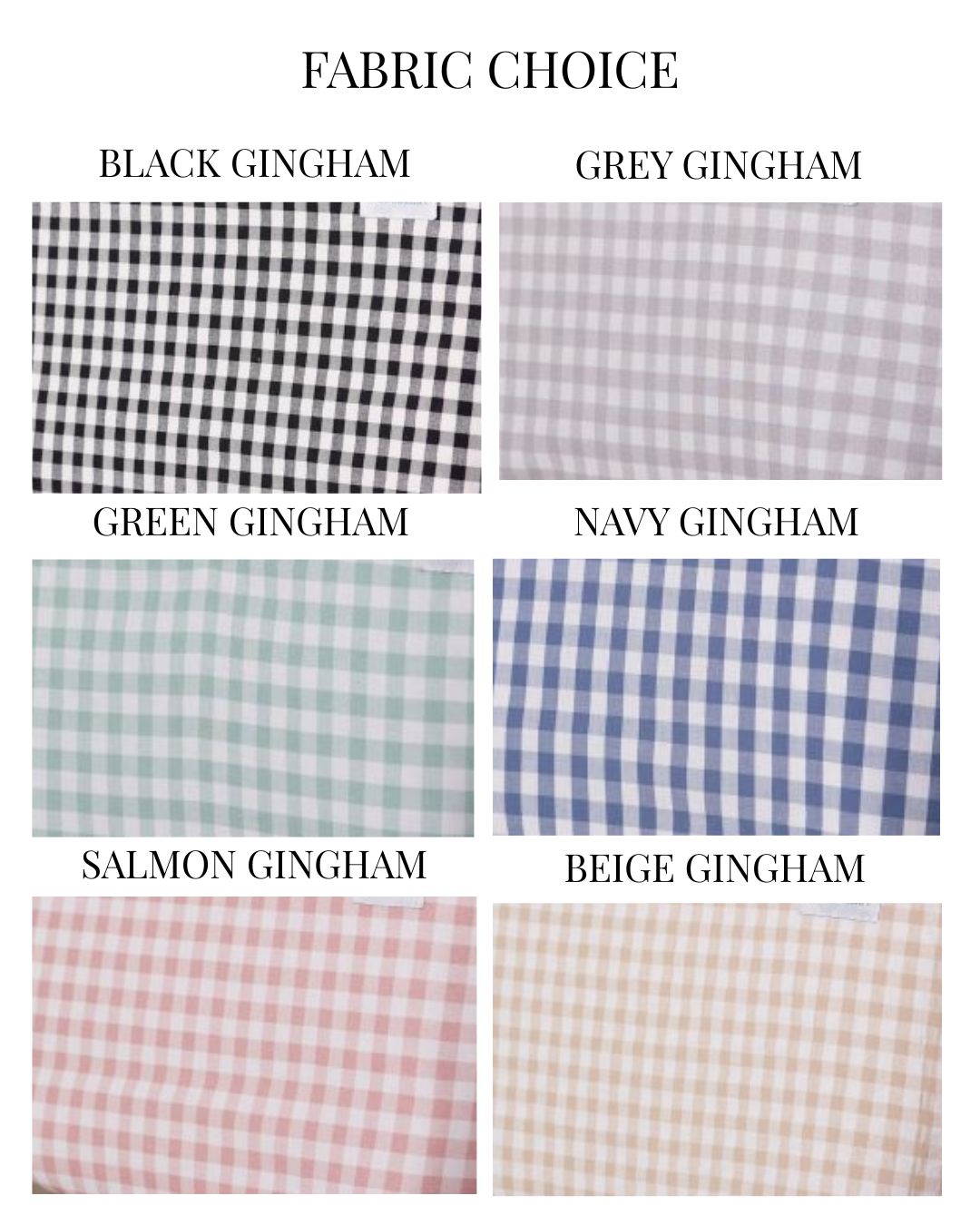 *MADE TO ORDER* Gingham Fabric Doona Liner & Hood