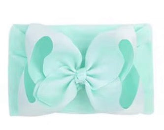 Little Stars ‘Mint Green’ Large Bow Baby Headband