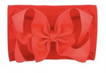 Little Stars ‘Red’ Large Bow Baby Headband