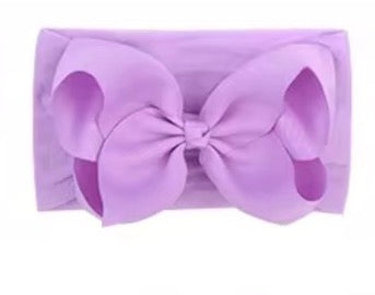 Little Stars ‘Lilac’ Large Bow Baby Headband